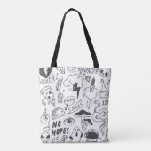 Schattigee Graffiti: Doodle Art Set. Tote Bag (Achterkant)