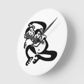 Schattigee grafiek - BONOBO - Chimpansee - wildlif Ronde Klok (Hoek)