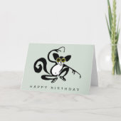 Schattigee graphic AYE-AYE - Wilde dieren - Groen Kaart (Voorkant)