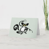 Schattigee graphic AYE-AYE - Wilde dieren - Groen Kaart (Voorkant)