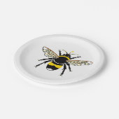 Schattigee Graphic Buzzy BEE - Red de bijen - Fees Papieren Bordje (Gekanteld)
