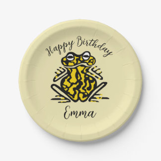 Schattigee graphic FROG - Feestdier - wildlife Papieren Bordje
