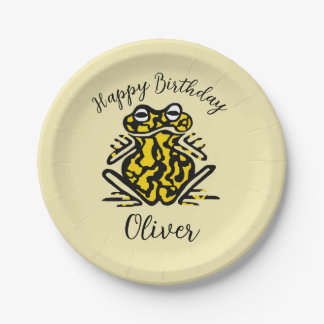 Schattigee graphic FROG - Feestdier - wildlife Papieren Bordje
