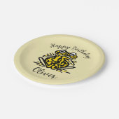 Schattigee graphic FROG - Feestdier - wildlife Papieren Bordje (Gekanteld)