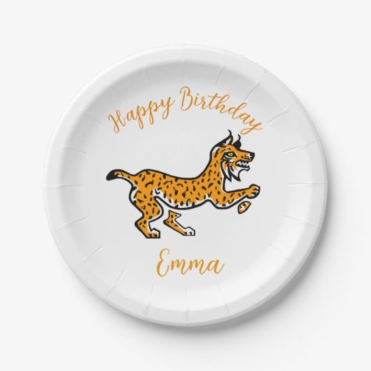 Schattigee graphic LYNX - Wildlife - Feest Papieren Bordje (Voorkant)
