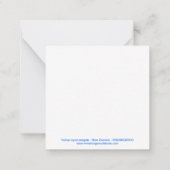 Schattigee Graphic PENGUIN- Wilde dieren- Ocean Bl Notitiekaartje (Achterkant)