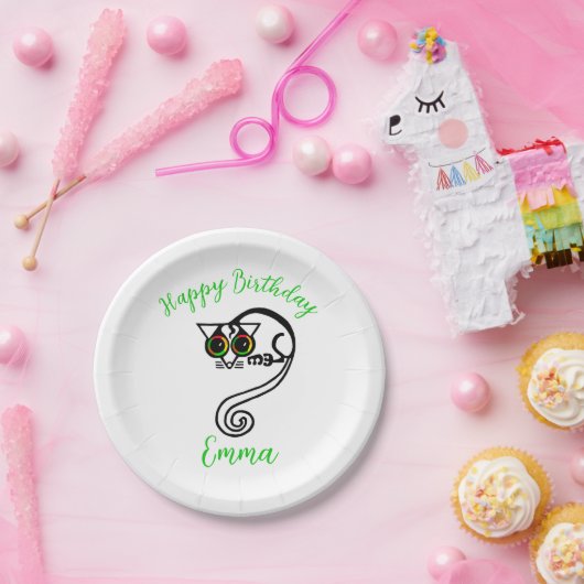 Schattigee graphic POSSUM - Happy Birthday- Feest Papieren Bordje (Feest)