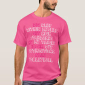 Schattigee Graphic Volleybal Speler T-shirt (Voorkant)
