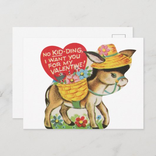 Schattigee  grappen Valentijn Briefkaart (Voorkant / Achterkant)