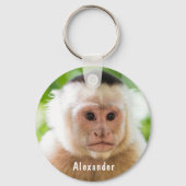 Schattigee & Grappige Aap Gepersonaliseerde Kinder Sleutelhanger (Achterkant)