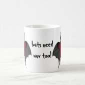 Schattigee grappige amoureuze Valentijnsdag vleerm Koffiemok (Center)