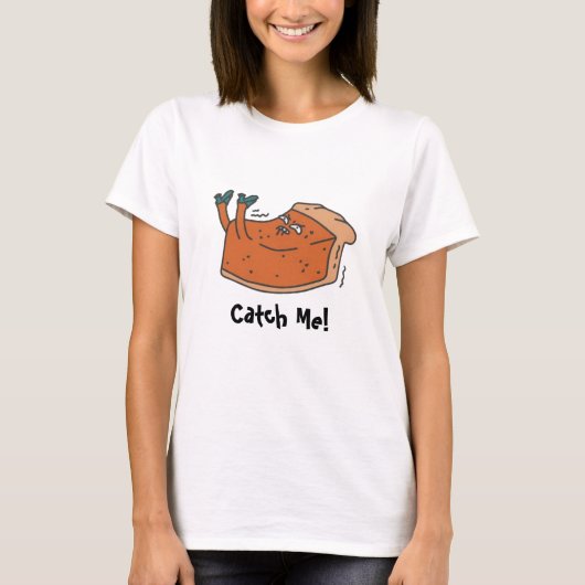 Schattigee grappige angstige pompoentaart - Grappi T-shirt (Voorkant)