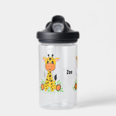 Schattigee grappige baby giraffe kinder waterfles (Voorkant)