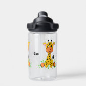 Schattigee grappige baby giraffe kinder waterfles (Achterkant)