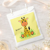 Schattigee grappige baby giraffe voor kinderen op  bedankzakje (Geknipt)