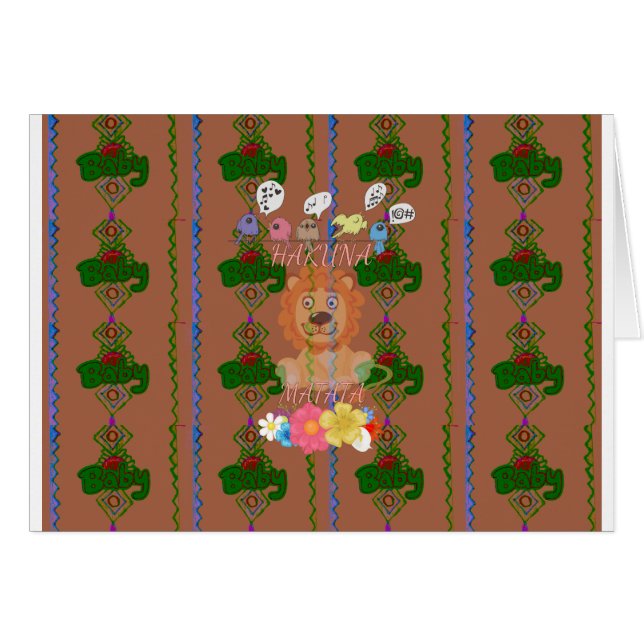 Schattigee Grappige Baby Lion King: Hakuna Matata  (Voorkant Horizontaal)