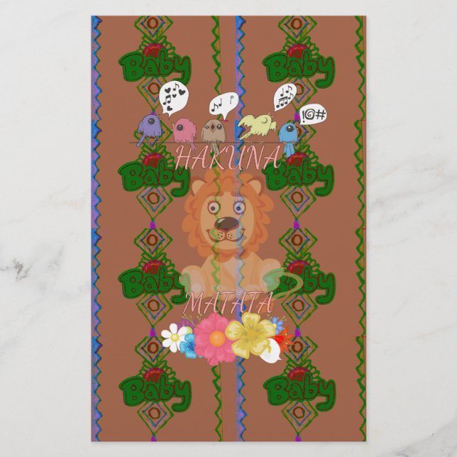 Schattigee Grappige Baby Lion King: Hakuna Matata  (Voorkant)