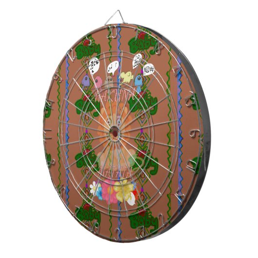 Schattigee Grappige Baby Lion King: Hakuna Matata  Dartbord (Voorkant Rechts)