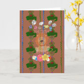 Schattigee Grappige Baby Lion King: Hakuna Matata  Kaart (Gele Bloem)