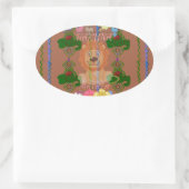 Schattigee Grappige Baby Lion King: Hakuna Matata  Ovale Sticker (Tas)