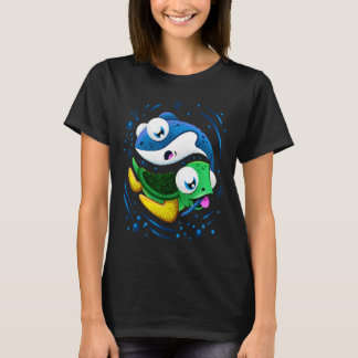 Schattigee Grappige Baby Turtle Stingray Spelen T-shirt