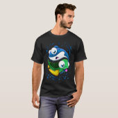 Schattigee Grappige Baby Turtle Stingray Spelen T-shirt (Voorkant volledig)