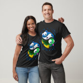 Schattigee Grappige Baby Turtle Stingray Spelen T-shirt (Unisex)