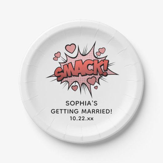 Schattigee Grappige Bachelorette Party Retro Bruil Papieren Bordje (Voorkant)