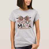 Schattigee Grappige Boo Mama Halloween Coquette Bo T-shirt (Voorkant)