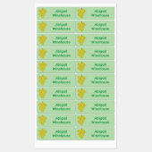 Schattigee grappige bos druiven cartoon gepersonal labels (Vel)