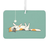 Schattigee Grappige Calico Cat Car Luchtverfrisser (Achterkant)