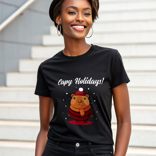 Schattigee grappige capibara t-shirt