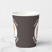 Schattigee grappige chipmunk cartoon gepersonalise papieren bekers (Links)