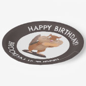 Schattigee grappige chipmunk cartoon gepersonalise papieren bordje (Gekanteld)