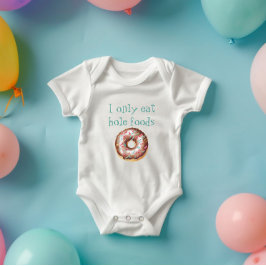 Schattigee Grappige Donut Eet Alleen Gat Voedsel Romper