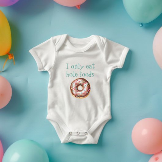 Schattigee Grappige Donut Eet Alleen Gat Voedsel Romper
