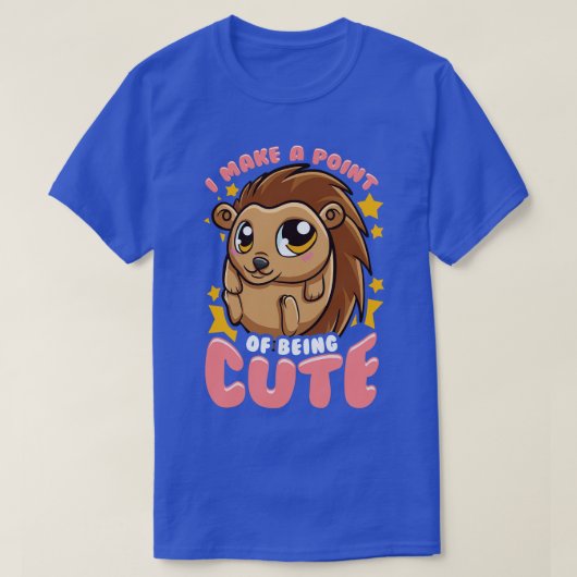 Schattigee grappige egel t-shirt (Design voorkant)