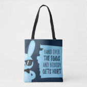 Schattigee Grappige Eierjacht Tote Bag (Voorkant)