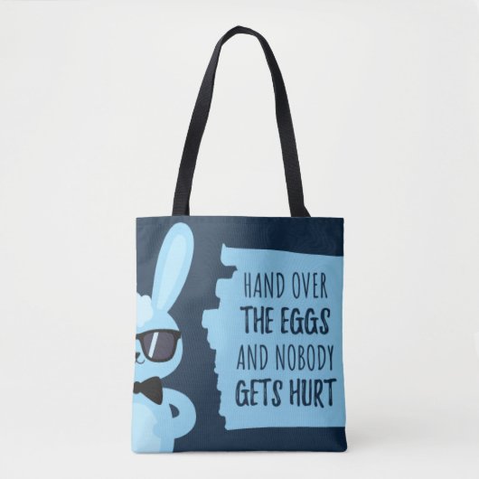 Schattigee Grappige Eierjacht Tote Bag (Voorkant)