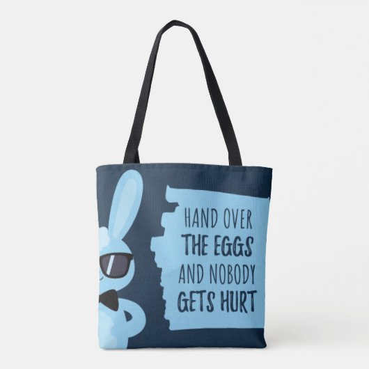 Schattigee Grappige Eierjacht Tote Bag (Achterkant)