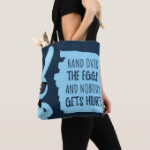Schattigee Grappige Eierjacht Tote Bag (Dichtbij)