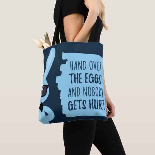 Schattigee Grappige Eierjacht Tote Bag (Dichtbij)