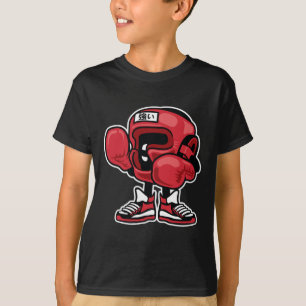 Schattigee grappige en unieke bokskampioen Cartoon T-shirt