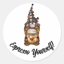 Schattigee grappige Expresso sticker