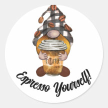 Schattigee grappige Expresso sticker