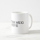 Schattigee grappige gepersonaliseerde koffie colle koffiemok (Voorkant rechts)