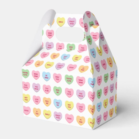 Schattigee grappige girly aangepaste conversatie s bedankdoosjes (Achterkant)