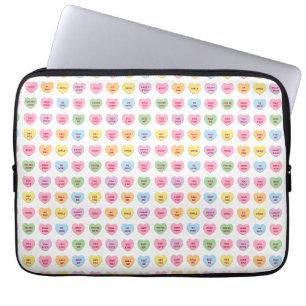 Schattigee grappige girly aangepaste conversatie s laptop sleeve
