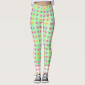 Schattigee grappige girly aangepaste conversatie s leggings (Voorkant)