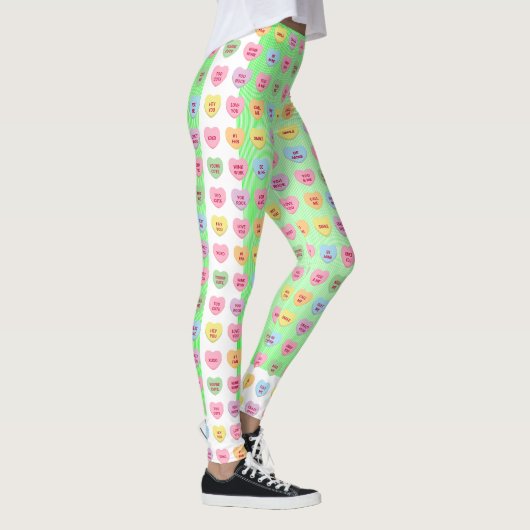 Schattigee grappige girly aangepaste conversatie s leggings (Rechts)
